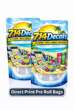 Load image into Gallery viewer, DIRECT PRINT PRE ROLL MYLAR BAGS