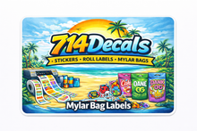 Load image into Gallery viewer, Mylar Bag Labels