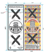 Load image into Gallery viewer, DIRECT PRINT PRE ROLL MYLAR BAGS