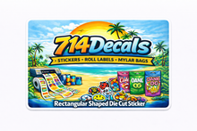 Load image into Gallery viewer, Rectangular Shaped Die Cut Sticker
